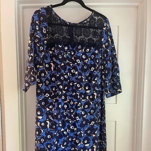 Navy and blue Boden Shift dress / tunic